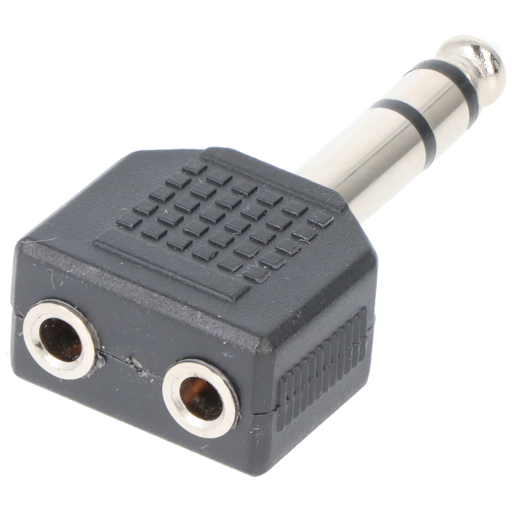 Adaptateur casque Goobay, prise AUX 6,35 mm vers 2x 3,5 mm