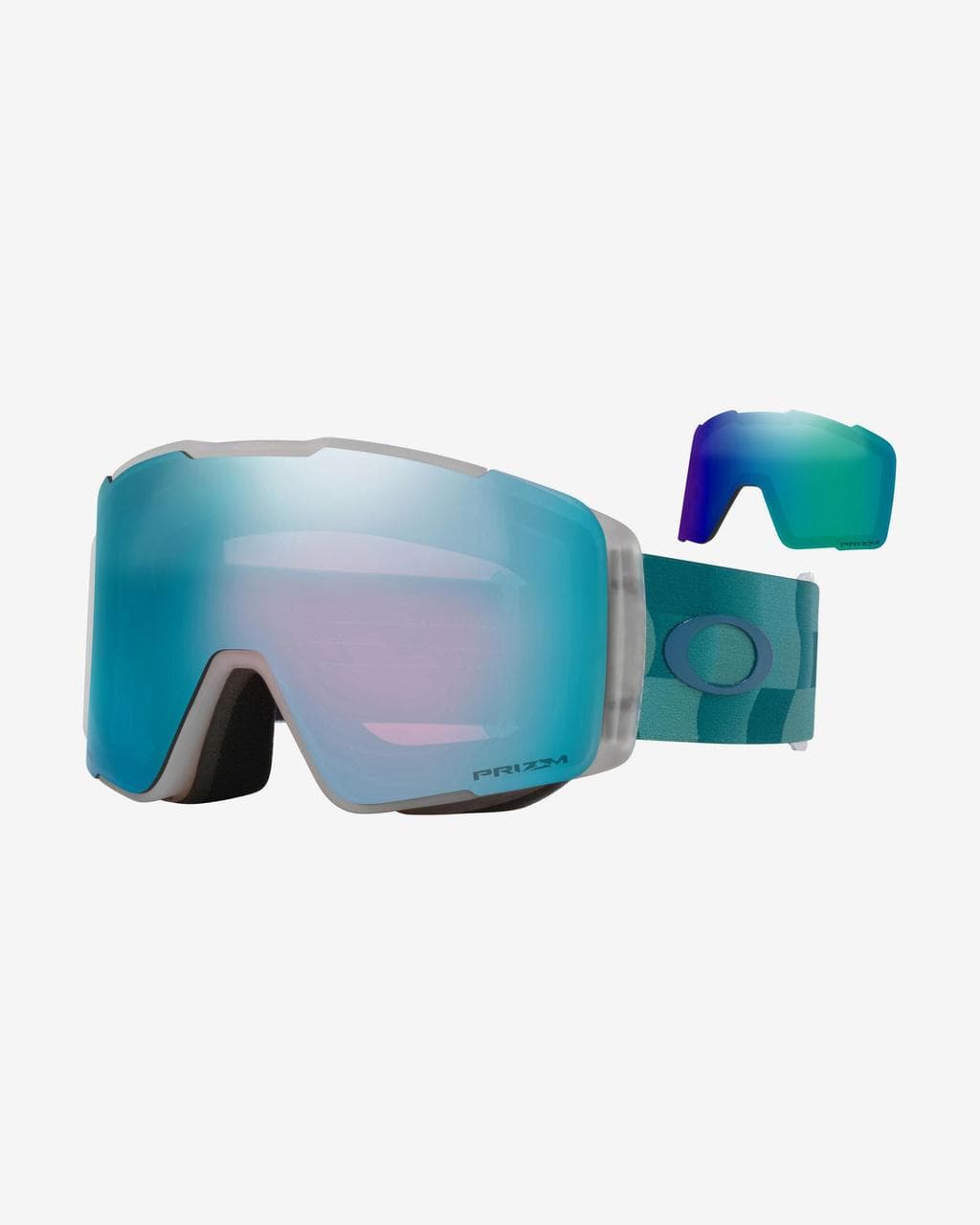 Masque Oakley Line Miner Pro L Blue Current avec lentille Prizm Snow Sapphire Iridium + Prizm Snow Argon Iridium