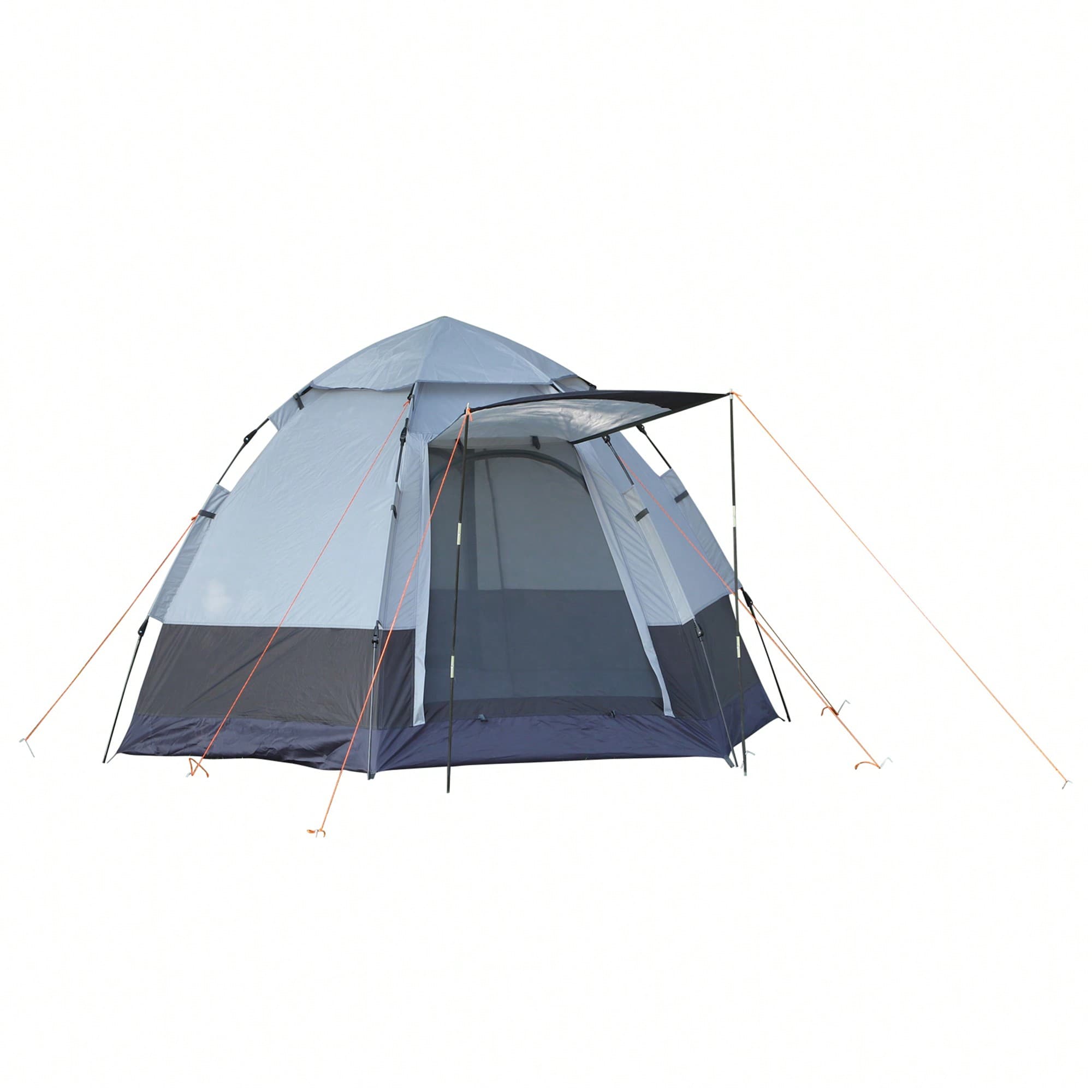 Outsunny Tente pop up tente de camping 3-4 pers. tente dôme étanche légère ventilée facile à monter 2 grandes portes dim. 2,6L x 2,6l x 1,5H m