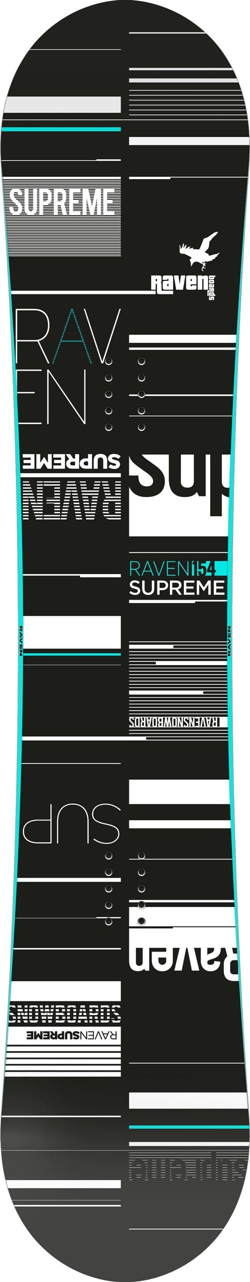 Supreme Mint RAVEN snowboard 151 Adulte Mixte