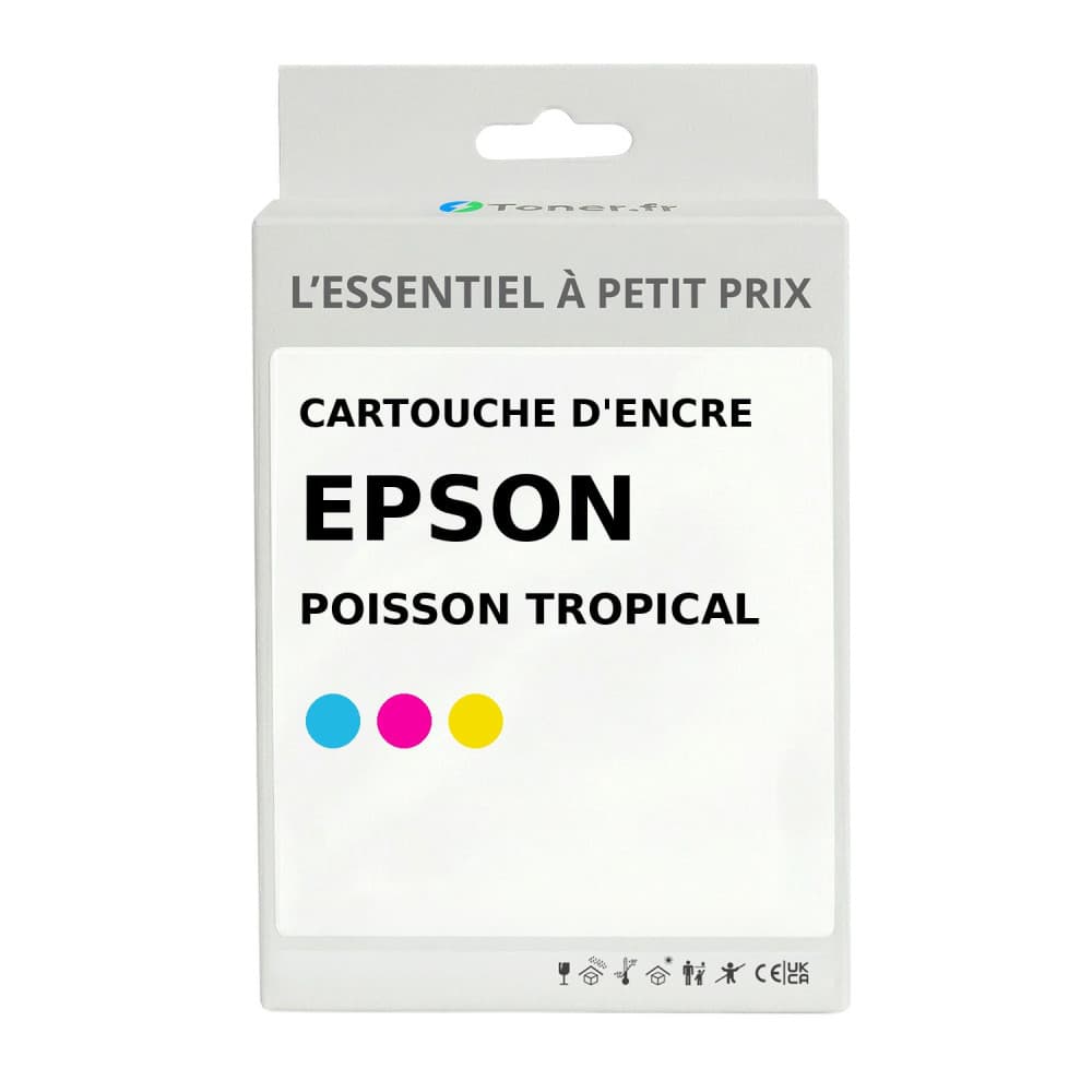 Cartouche d'encre compatible Epson Poisson tropical Couleur